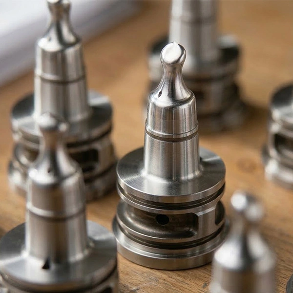 Un noyau de moule usiné avec des opérations de fraisage HSM à 5 axes pour atteindre une haute précision.