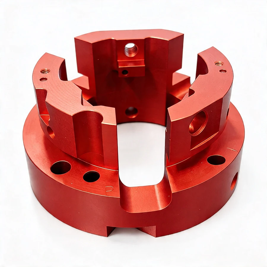 Een geanodiseerd aluminum fijnmechanisch onderdeel